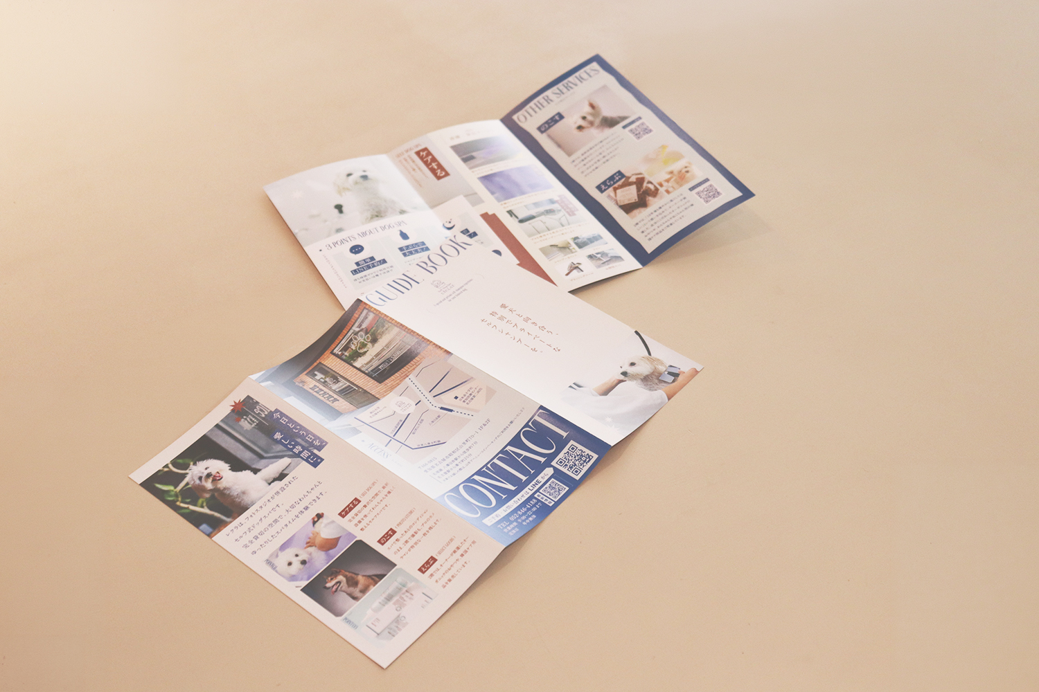 self dog spa L’ÈCLAT様　パンフレット